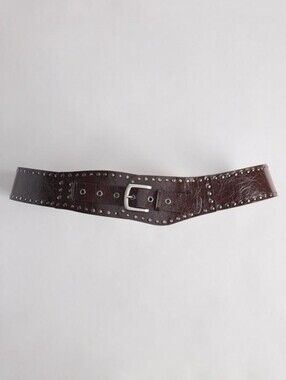 🆕️🤠 2X BROWN STUDDED WESTERN LOW BELT 🤠